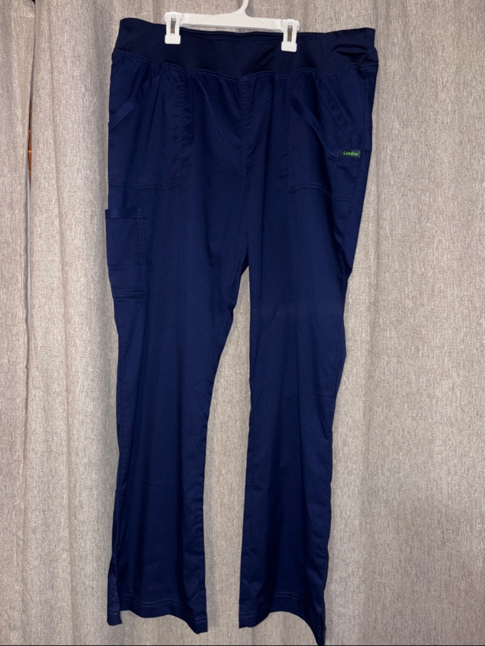 Navy Blue Landau ProFlex Women's Yoga Scrub Pants
